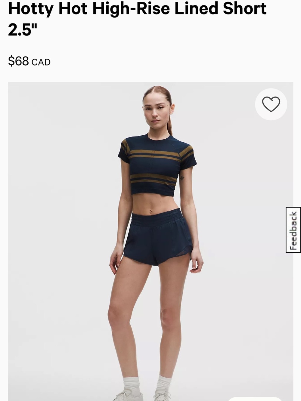 lululemon Hotty Hot in Navy, size 6